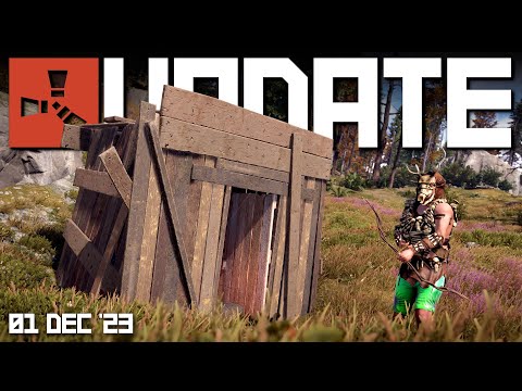 Видео: All about the new shelters and Legacy bow! | Rust Update 1st December 2023