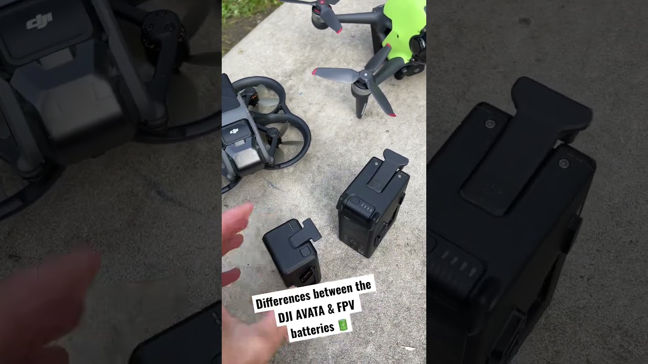 DJI AVATA battery vs FPV Battery🔋 #dji #avata #fpv 