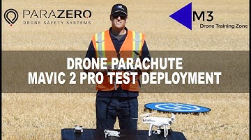 ParaZero SafeAir Mavic 2 Pro Drone Parachute Recovery System Deployment