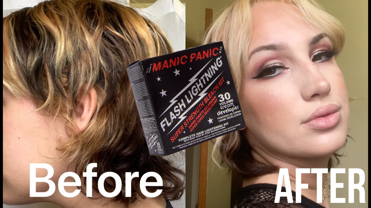 Blue Angel Manic Panic Hair Dye Before and After - wide 5