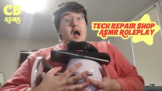 ASMR Tech Repair Store Roleplay (Controller Sounds, Tapping Sounds & More!)