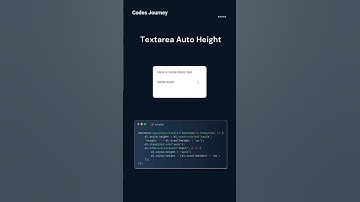 Textarea Auto Height #html #css #javascript