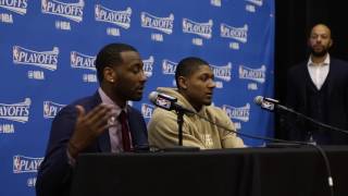 John Wall and Bradley Beal speak after Heroic Game 6 Winning Three over Celtics