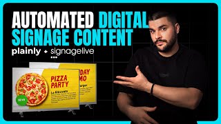 This is the NEW way of creating digital signage content ⚡ (Plainly & Signagelive integration)