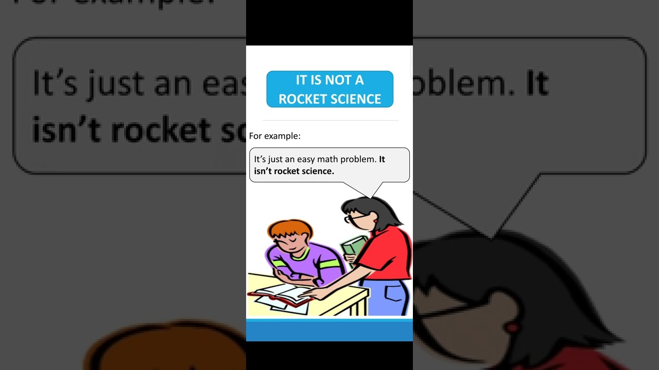 Idiom of the day- IT'S NOT A ROCKET SCIENCE | Learn English Chillin Gusto #day21 #Vocabulary #shorts