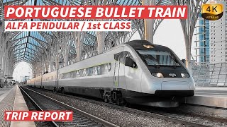 【4K】Lisbon to Porto by Alfa Pendular - Portuguese High-Speed Train - With Captions【CC】