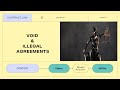 VOID AGREEMENTS &amp; ILLEGAL AGREEMENTS | LECTURE - 17