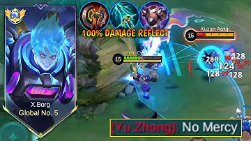 BUFF X.BORG SUSTAIN HYPER BUILD TO COUNTER YU ZHONG IN EXP LANE!! | X.BORG BEST BUILD 2025