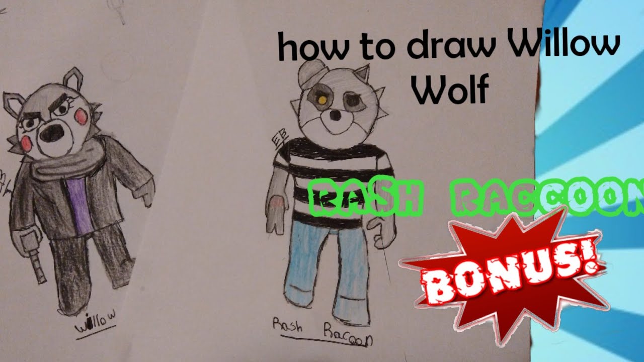 How to Draw Willow  Roblox Piggy 