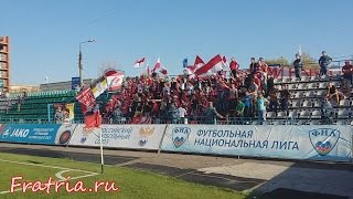 Красно-белая трибуна на матче КАМАЗ vs Спартак-2