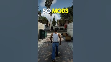 GTA San Andreas With 50 MODS 🔥 #gtasanandreas #gtasa