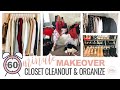 CLOSET CLEANOUT DECLUTTER & ORGANIZE - QUICK & EASY UNDER 60 MINUTES || THE SUNDAY STYLIST