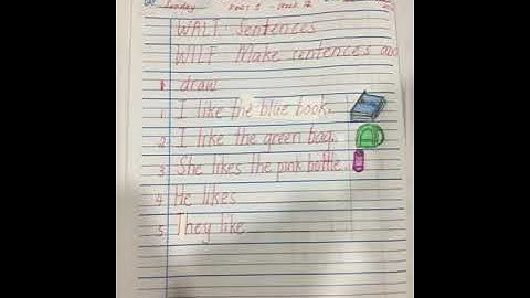 Week 12 Year 1 English Video 1