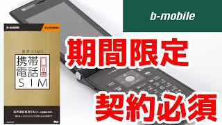 【b-mobile】通話専用回線が欲しい人は契約必須　携帯電話SIM 「3G FOMA専用SIM」