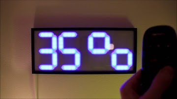 Remote Controlled LCD Wall Clock