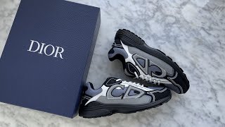 Dior B30 Sneaker Blue Mesh with Gray, White and Black Technical Fabric Review #review #sneakers