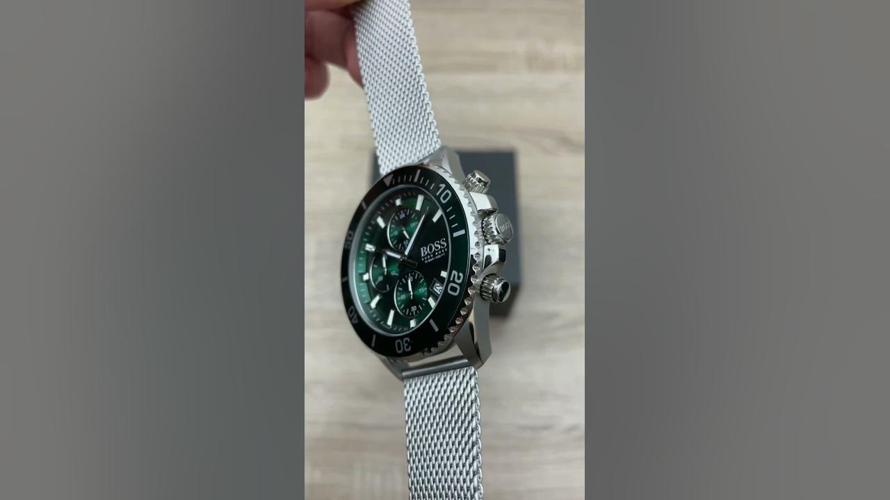 Hugo Boss Admiral Green Dial Men's Watch 1513905 #shorts - YouTube