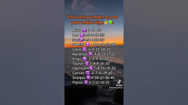 🍀lucky numbers for all zodiac signs🍀 #astrology #zodiacsign #astrologysigns #zodiacastrology #luck
