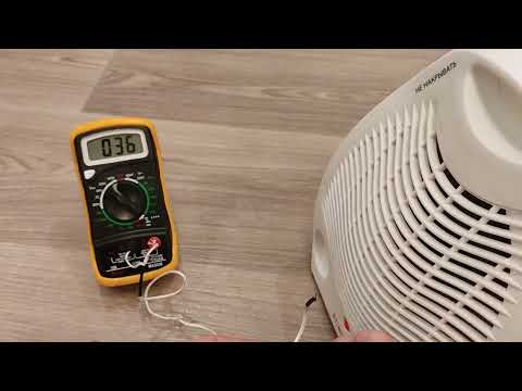 Тест температуры потока воздуха тепловентилятора Eurolux ТВС EU 1