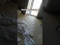 I took a mattress pad because the mattress wasn't big enough.#fyp#imcriminal#inhotel#idk
