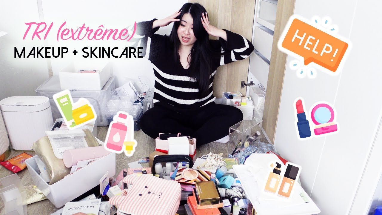 Je trie mes produits MAKEUP et SKINCARE (extrême) • Home Organising | LilieNetwork