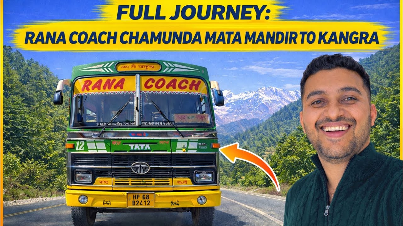 RANA COACH CHAMUNDA MATA MANDIR TO KANGRA | COMPLETE BUS REVIEW