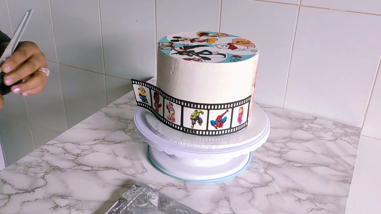 How To Apply Edible Image On Cake Photo Cake YouTube How To Apply Edible Image On Cake Photo Cake YouTube