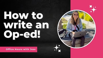 How to Write an Op-ed!