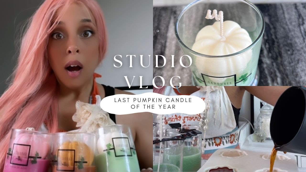 STUDIO VLOG | Quiet Candle Making | Last Autumn Order for the year