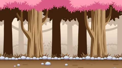 Side Scroller Game Background Sakura Forest