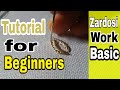 zardosi work for beginners  | Hand Embroidery  | zardozi | Aari Work