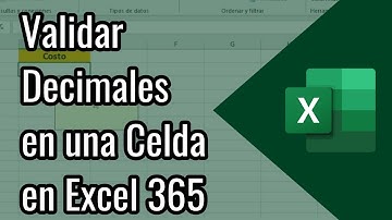 ¿Cómo Validar una Celda para que Acepte Solo Decimales en Excel?