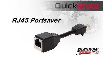 Platinum Tools Quickshots: RJ45 Portsaver