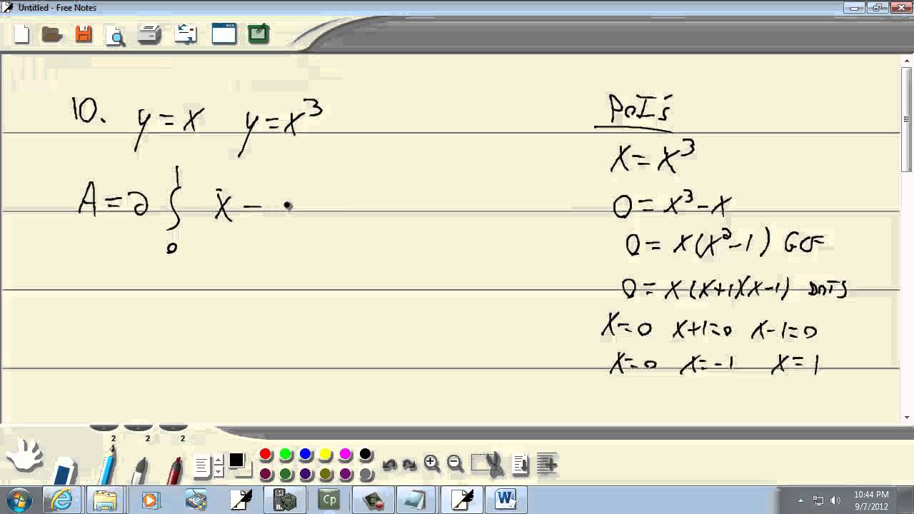 Calculus II - Chapter 7 Test Review - Problem 10 - YouTube