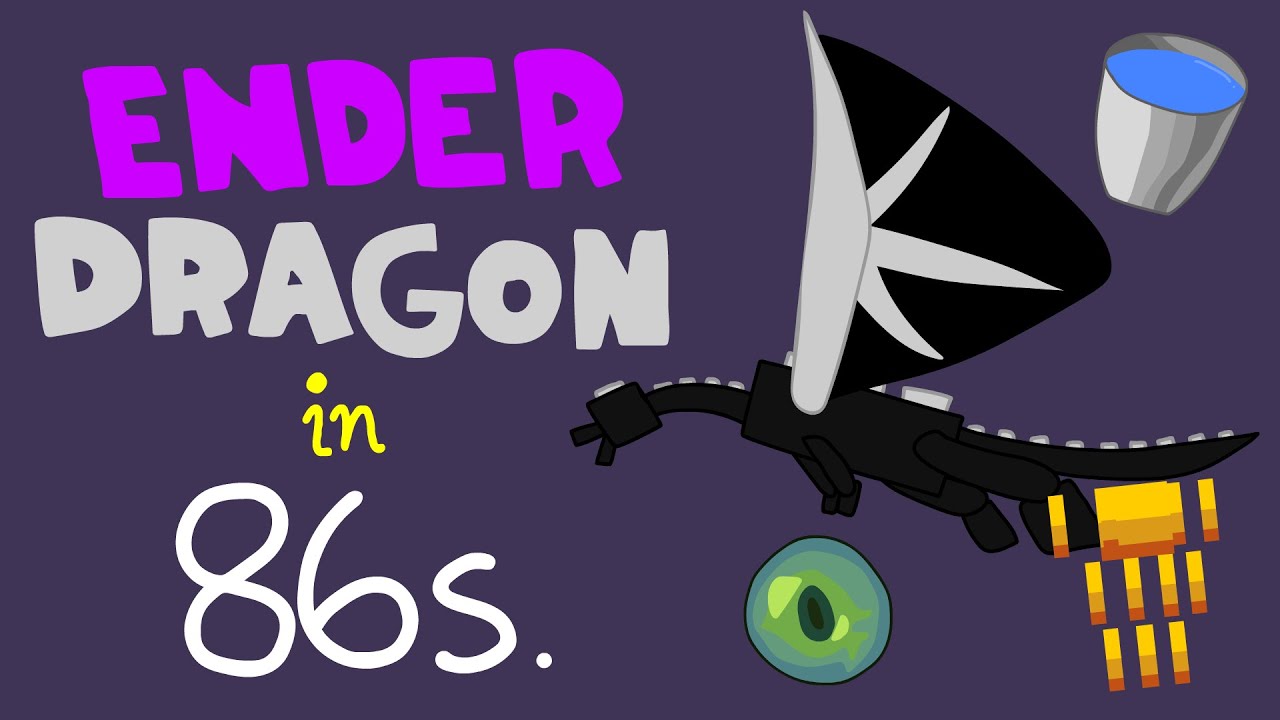 Speedrun to the Ender Dragon in 86 Seconds (2D Minecraft Animation)