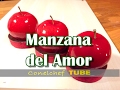 Manzana del amor o &quot;Pomme d´amour&quot;    versión postre individual