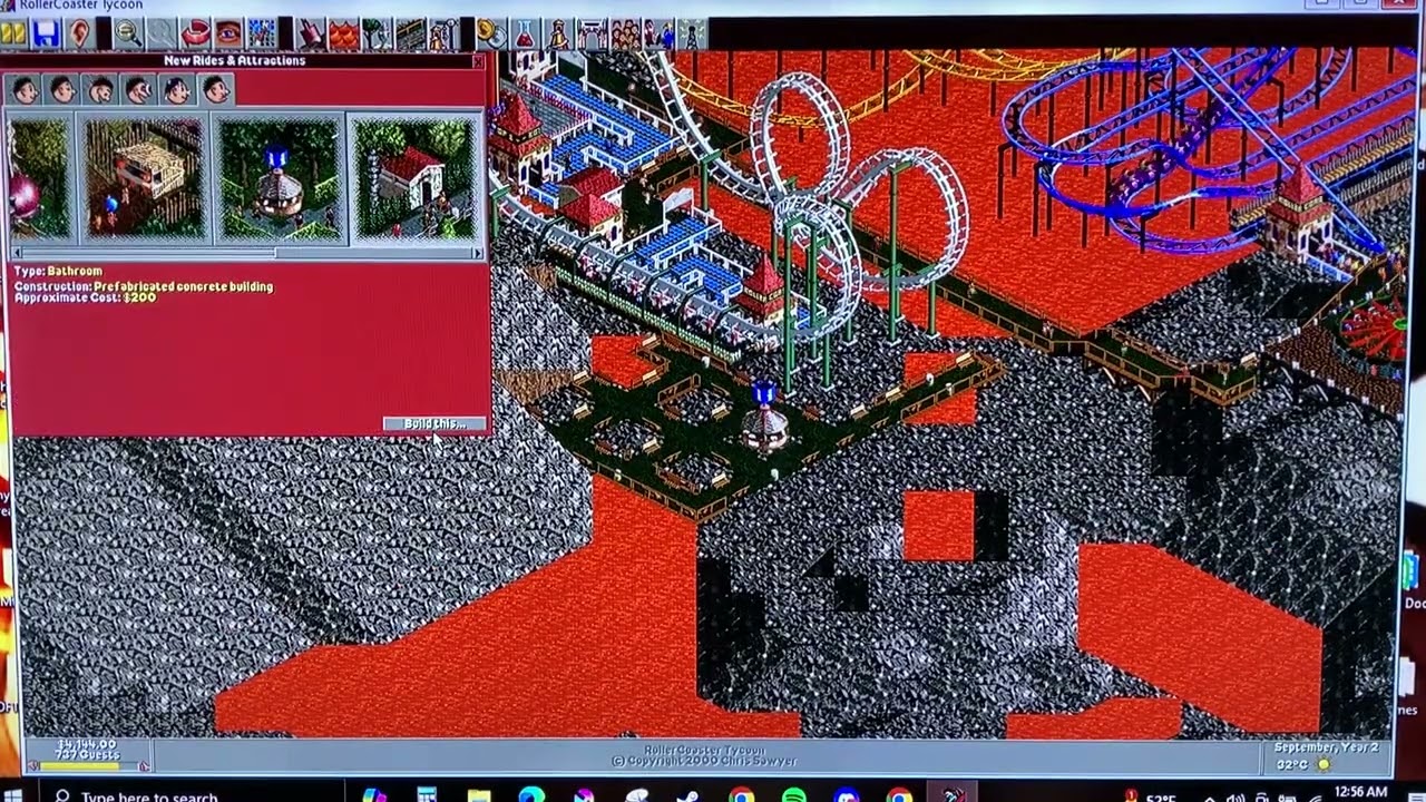 Чувствуй себя сумасшедшей легендой! Пейзажи Roller Coaster Tycoon Loopy, эпизод 176