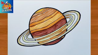 Athlete Statistics How to Draw Saturn planet easy Step by Step