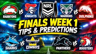 NRL FINALS WEEK 1 TIPS & PREDICTIONS | WHO WILL SURVIVE? 🏉🔥