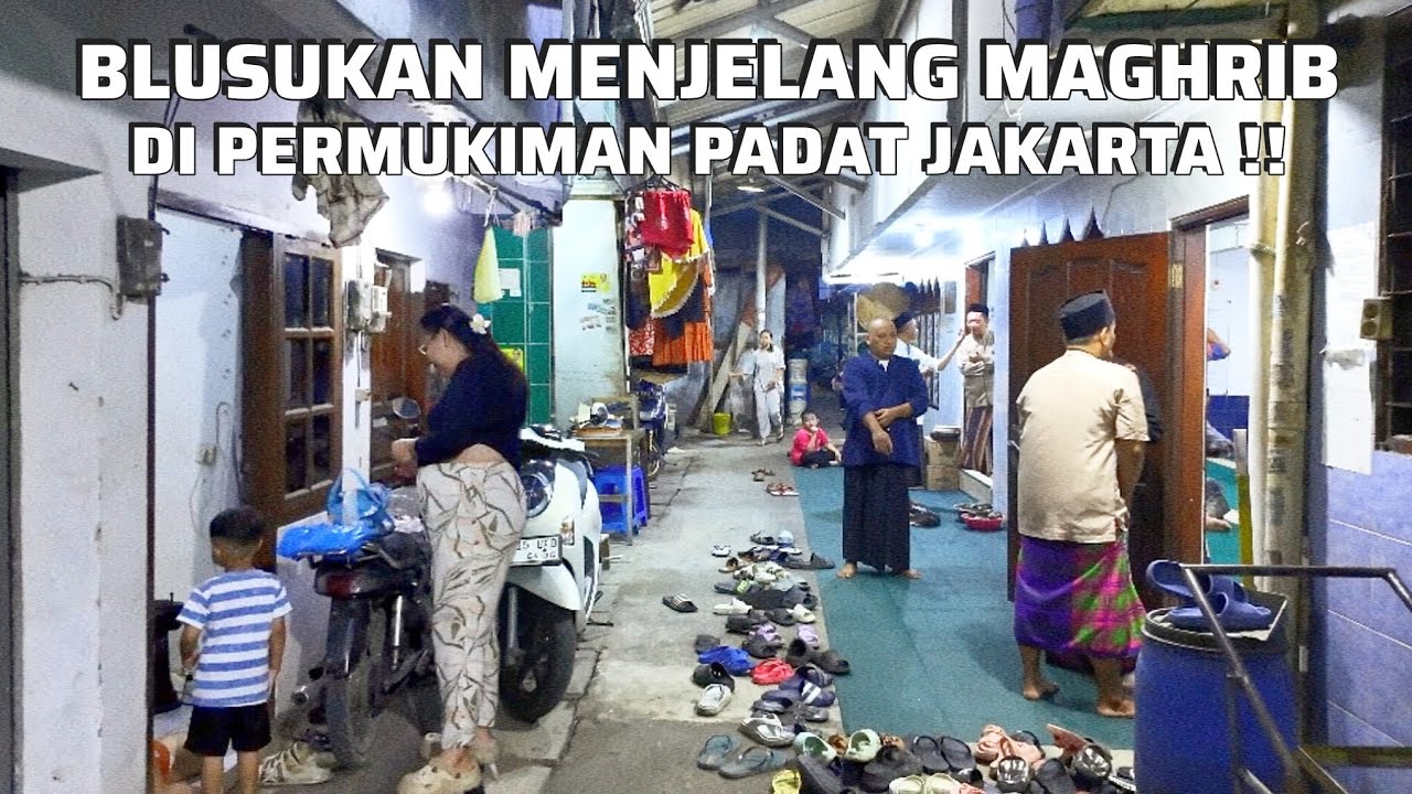 PERMUKIMAN PADAT IBU KOTA JAKARTA KETIKA MENJELANG MAGHRIB !! | real life in jakarta indonesia
