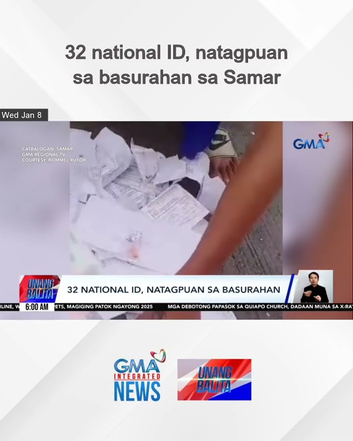 32 national ID, natagpuan sa basurahan sa Samar | Unang Balita