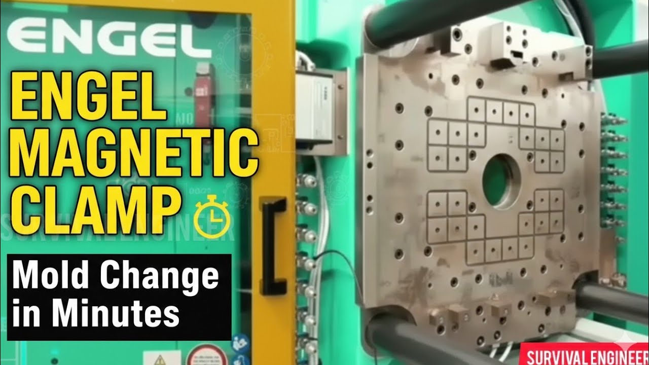 ENGEL Injection Molding | Magnetic Clamping System & Fast Mold Changeover |  Survival Engineer