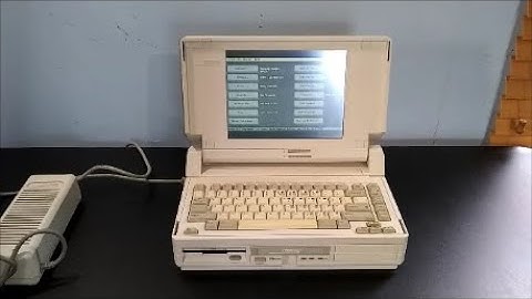 The first Compaq laptop SLT/286