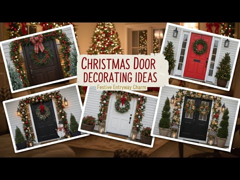 أكثر من ١١١ فكرة لتزيين أبواب المنازل في عيد الميلاد ٢٠٢٥ أفكار مبتكرة لأبواب المنازل ومناسبات