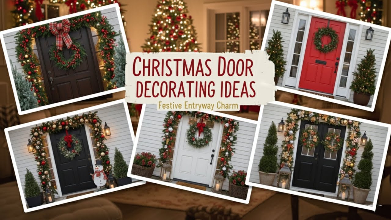 Christmas Door Decorating Ideas to Transform Your Entryway