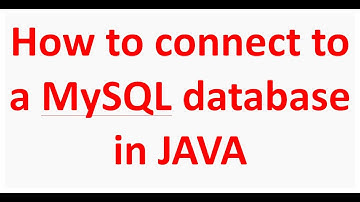 How to connect to a MySQL database in JAVA (JCreator)