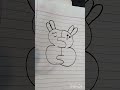 Hunny bunny 🐰 #drawing#shorts #afreen's#art#and#craft