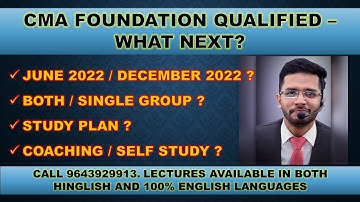STUDY PLAN FOR JUNE 2022 || CMA FOUNDATION QUALIFIED