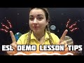 ESL Demo lesson tips. Demo video lesson. Teaching English in Thailand. Teaching English in China.