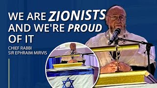 We are ZIONISTS and we are PROUD of it | Chief Rabbi Yom Ha'atzmaut Speech | London 2024